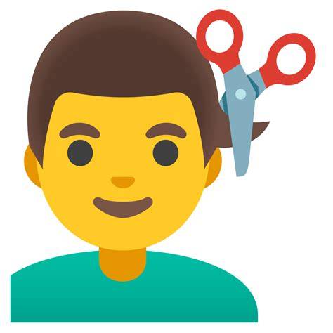 Emoji hombre cortándose el pelo plataformas