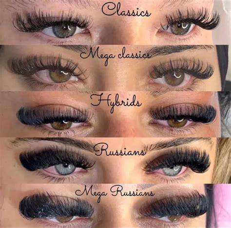 Estilos de extensiones de pestañas