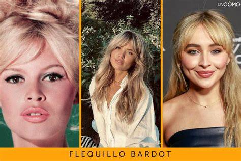 Flequillo cortina y ondas estilo Brigitte Bardot