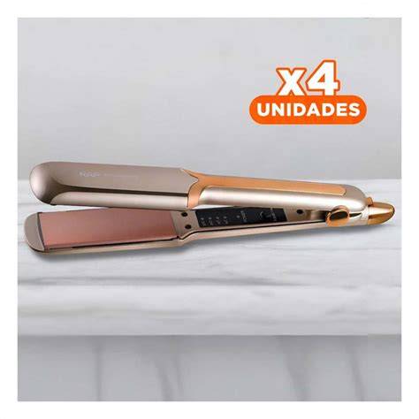 Plancha alisadora creando ondas suaves