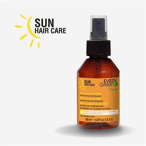 Cabello aclarado por sol, cloro y agua salada