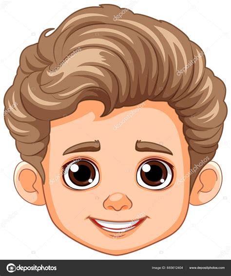 niño ilustrado con pelo castaño
