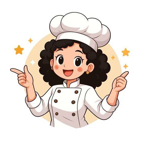 Cocina italiana de caricatura con chef animado