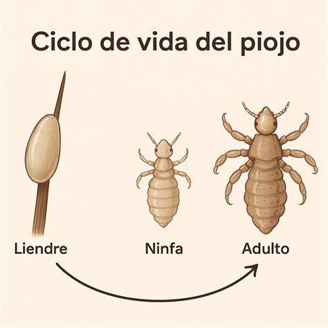 ciclo de vida del piojo
