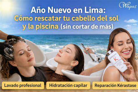 Cabello protegido del sol y la piscina