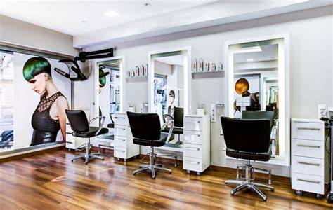 Salón de peluquería y estación de styling
