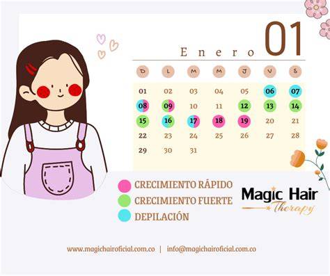 Calendario de crecimiento del cabello