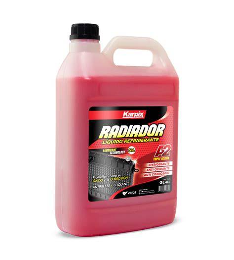 refrigerante automotriz en radiador