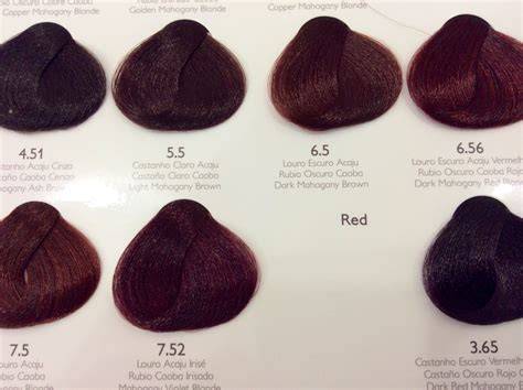 carta de color caoba oscuro para cabello