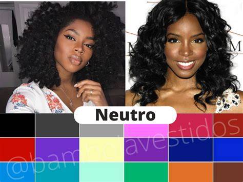tonos de cabello negro cálido frío neutro