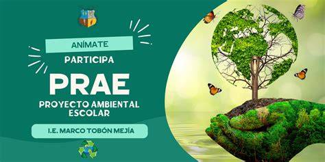 Estudiantes participando en proyecto ambiental escolar
