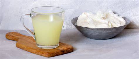 Mascarilla de suero de leche para cabello