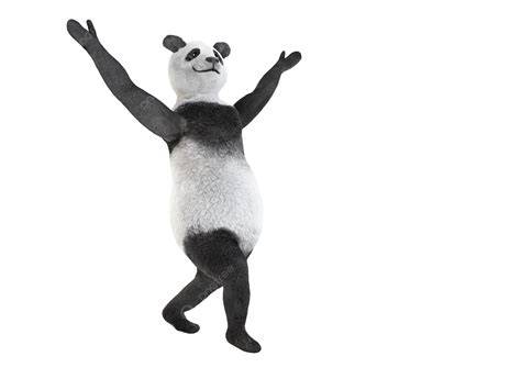 Personaje panda esquelético PANDANATION