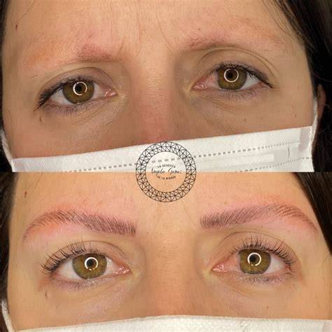 Fotos naturales antes y después microblading