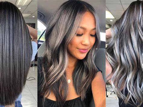 Aplicación de tintura gris en cabello claro