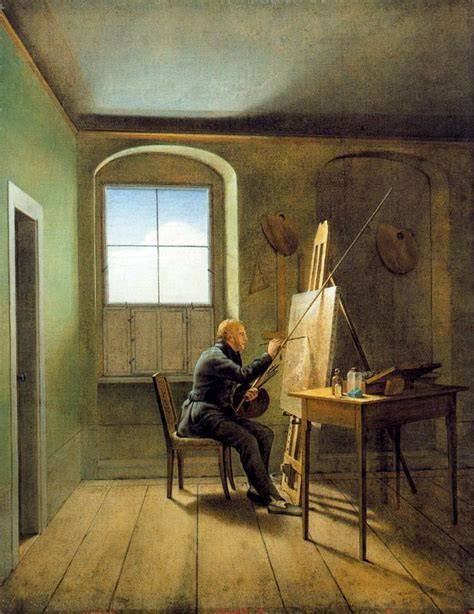 Caspar David Friedrich en su estudio