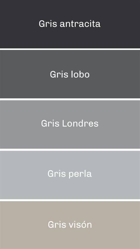 Comparativa de tonos gris plata perla y humo