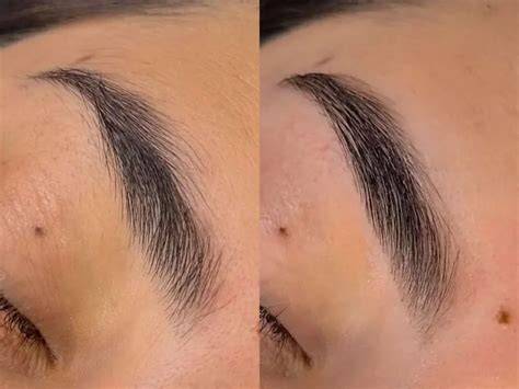 Perfilado de cejas con cera y tinte