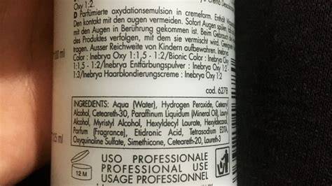 Etiqueta INCI de champú con sulfatos