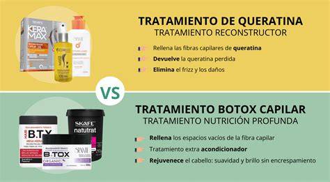 Comparación entre keratina y laminación capilar