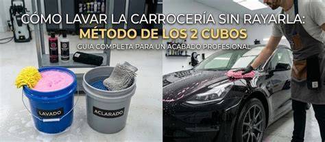Método de dos cubos para lavar automóvil